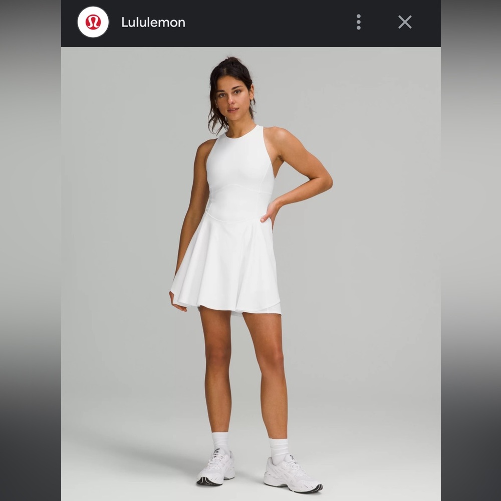 Court Crush Dress - Lululemon Dress color White